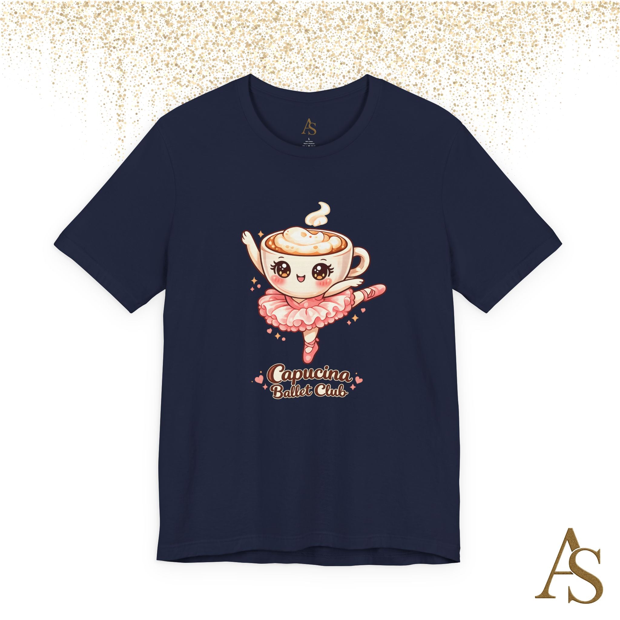 Capucina Ballet Club Kawaii Coffee Ballerina T Shirt Cute Cappuccino Dancer Tee