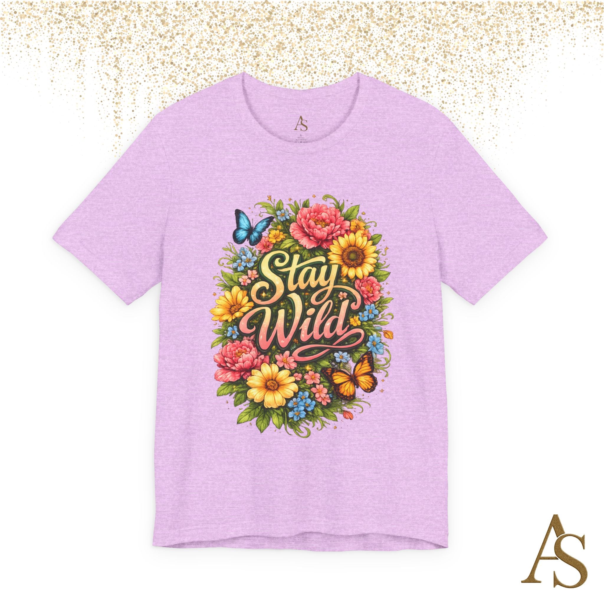 Stay Wild Floral T-Shirt – Boho Flower Graphic Tee