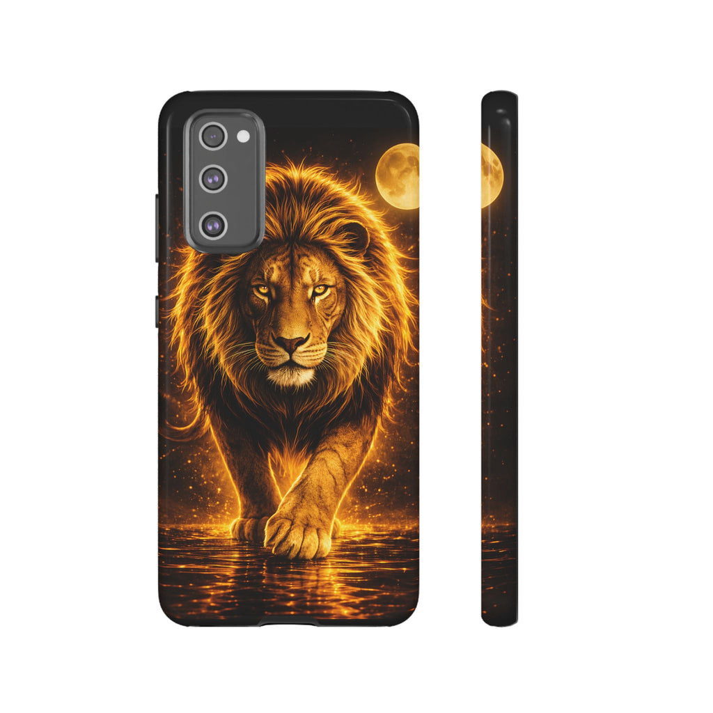 Golden Lion Phone Case Luxury Wild Cat Design