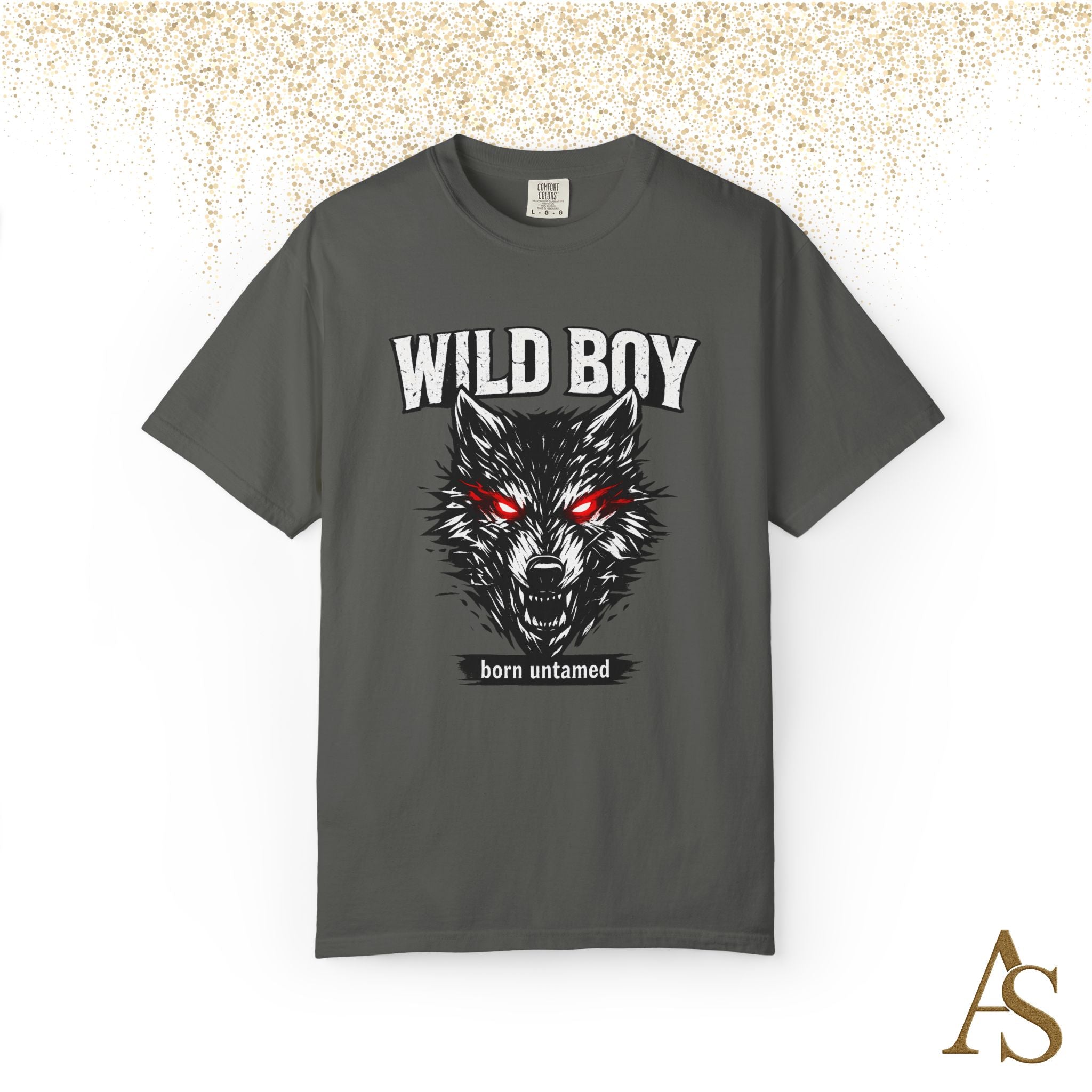 Wild Boy Wolf T-Shirt – Red Eyes Graphic Tee