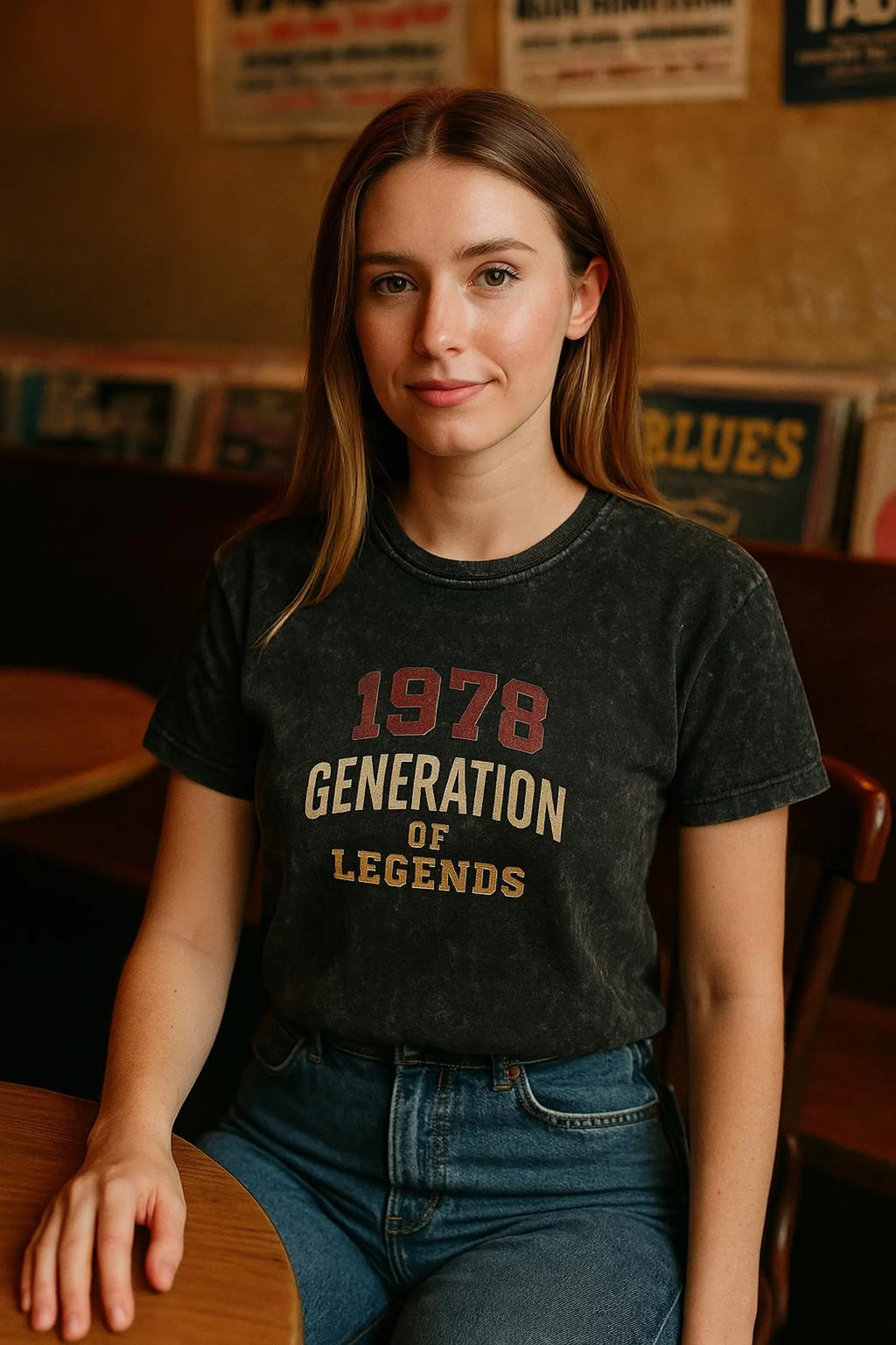 1978 Generation of Legends Vintage T-Shirt – Retro Birthday Tee